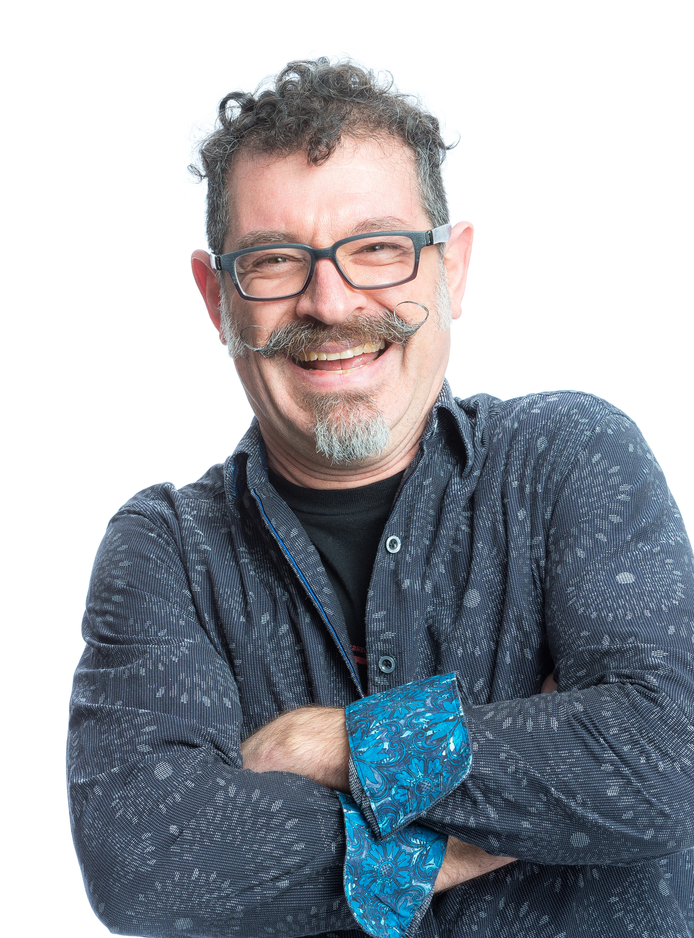 Portrait of Jeffu Warmouth, laughing